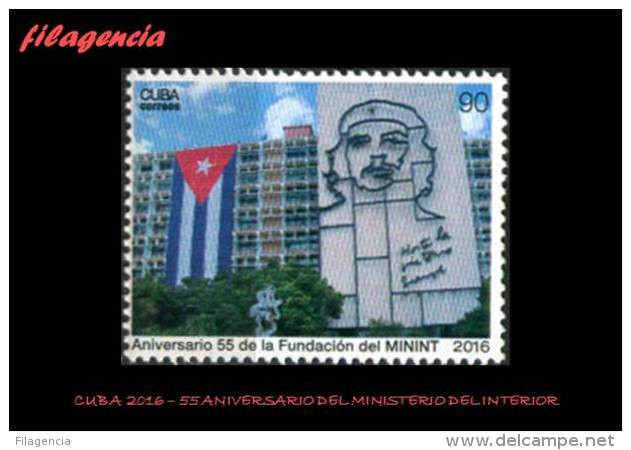 AMERICA. CUBA MINT. 2016 55 ANIVERSARIO DEL MINISTERIO DEL INTERIOR. CHE GUEVARA - Ungebraucht