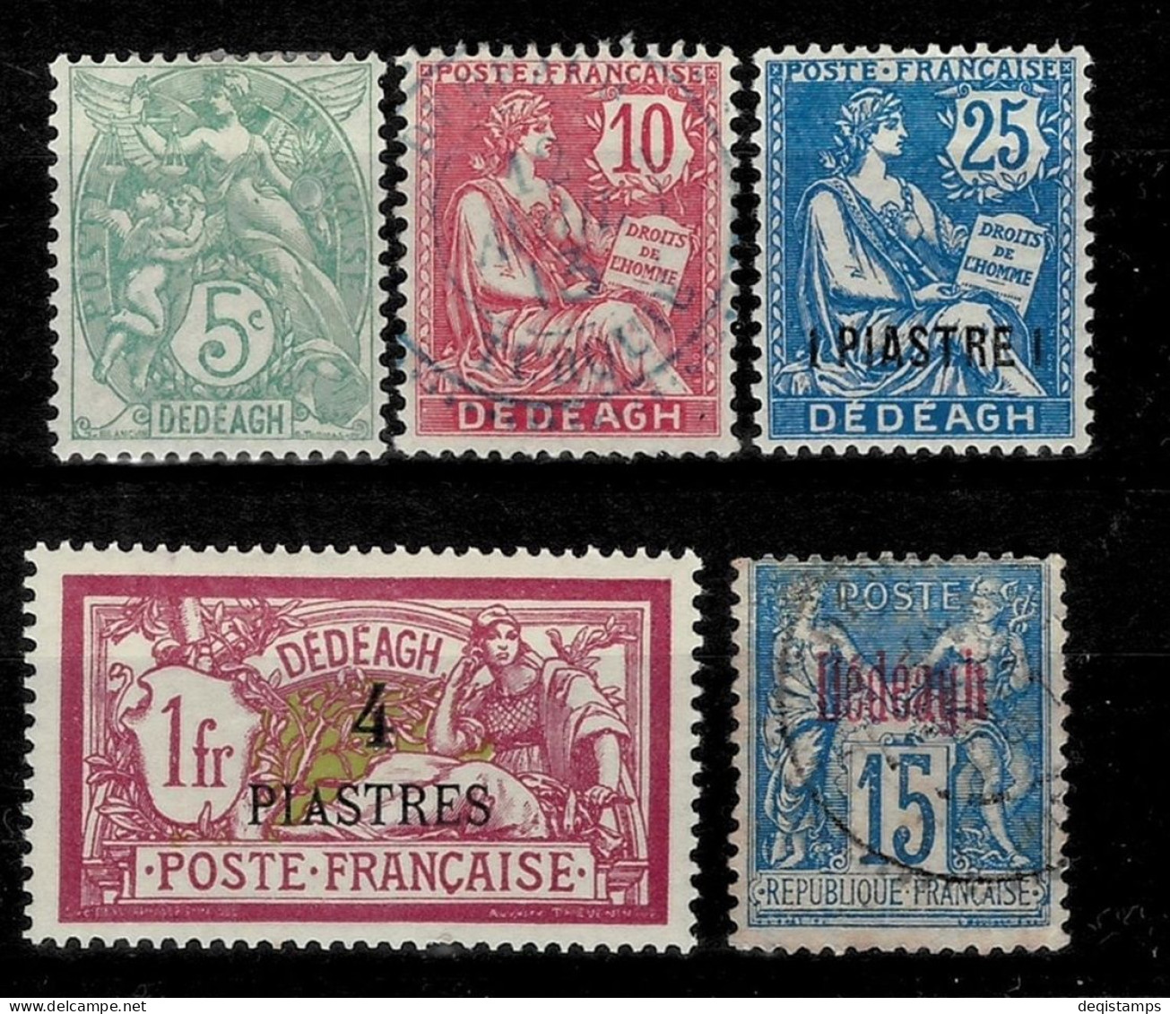 French Levant Dedeagatch Year 1893/1900 MH/Used Stamps - Unused Stamps