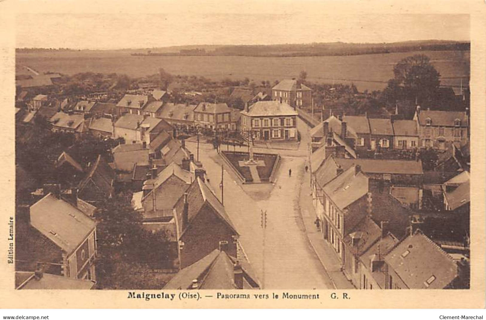 MAIGNELAY - Panorama Vers Le Monument - Très Bon état - Maignelay Montigny