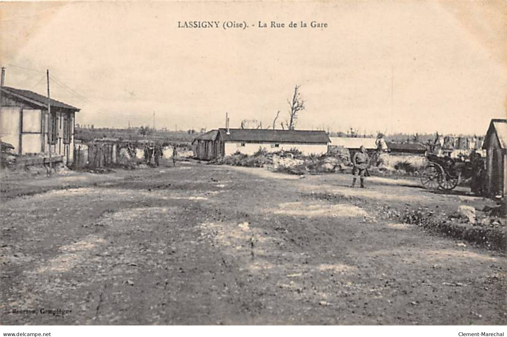 LASSIGNY - La Rue De La Gare - Très Bon état - Lassigny