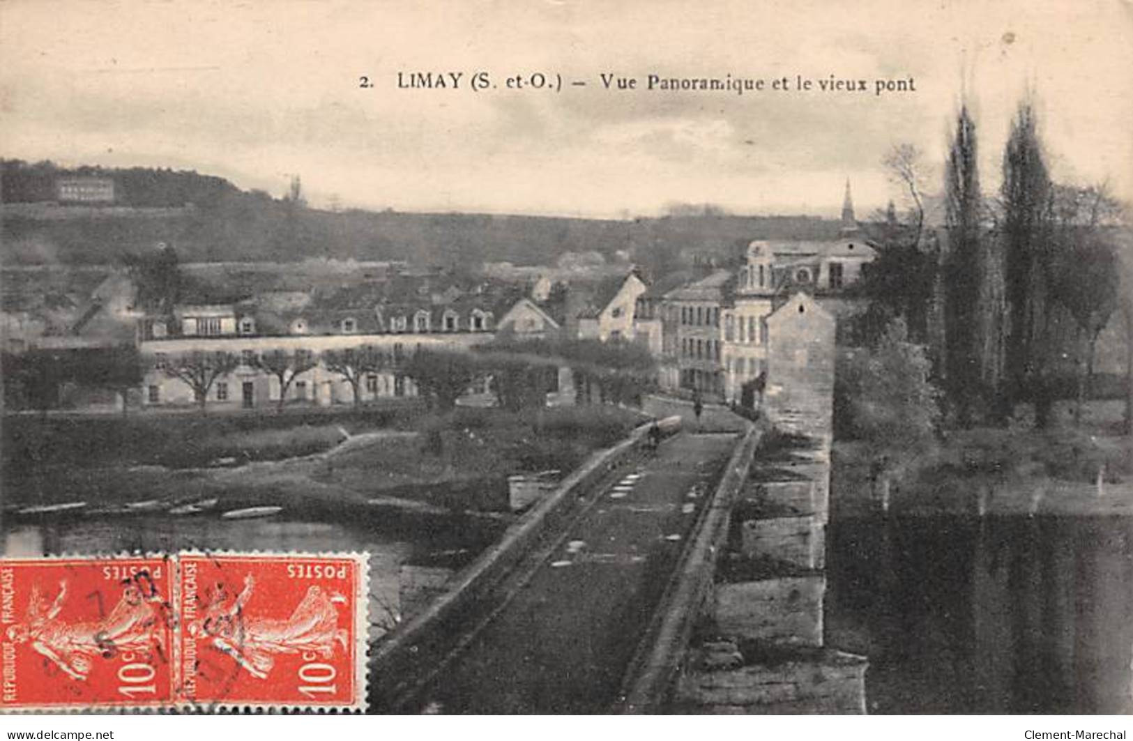 LIMAY - Vue Panoramique Et Le Vieux Pont - Très Bon état - Limay