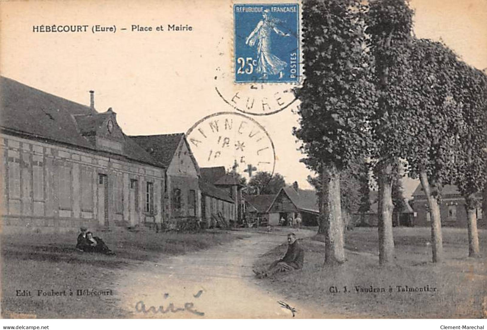 HEBECOURT - Place Et Mairie - Très Bon état - Hébécourt