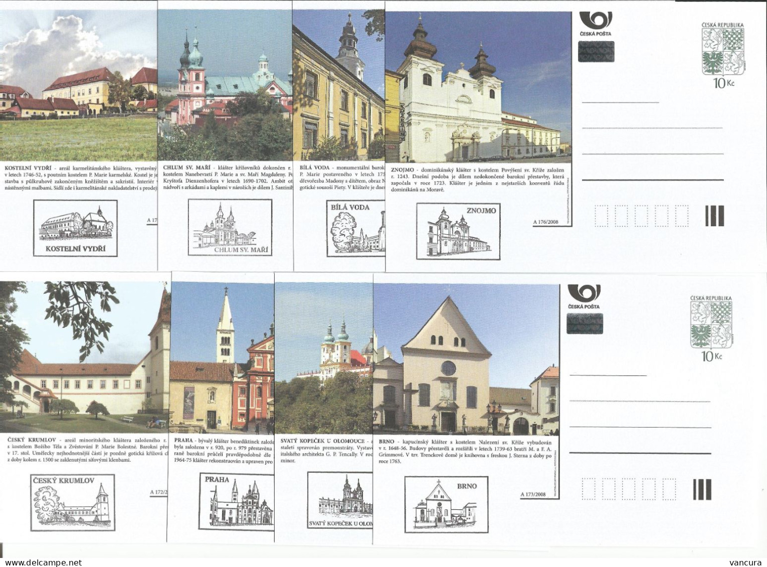 CDV 118 B Czech Republic Architecture 2008 - Abbayes & Monastères