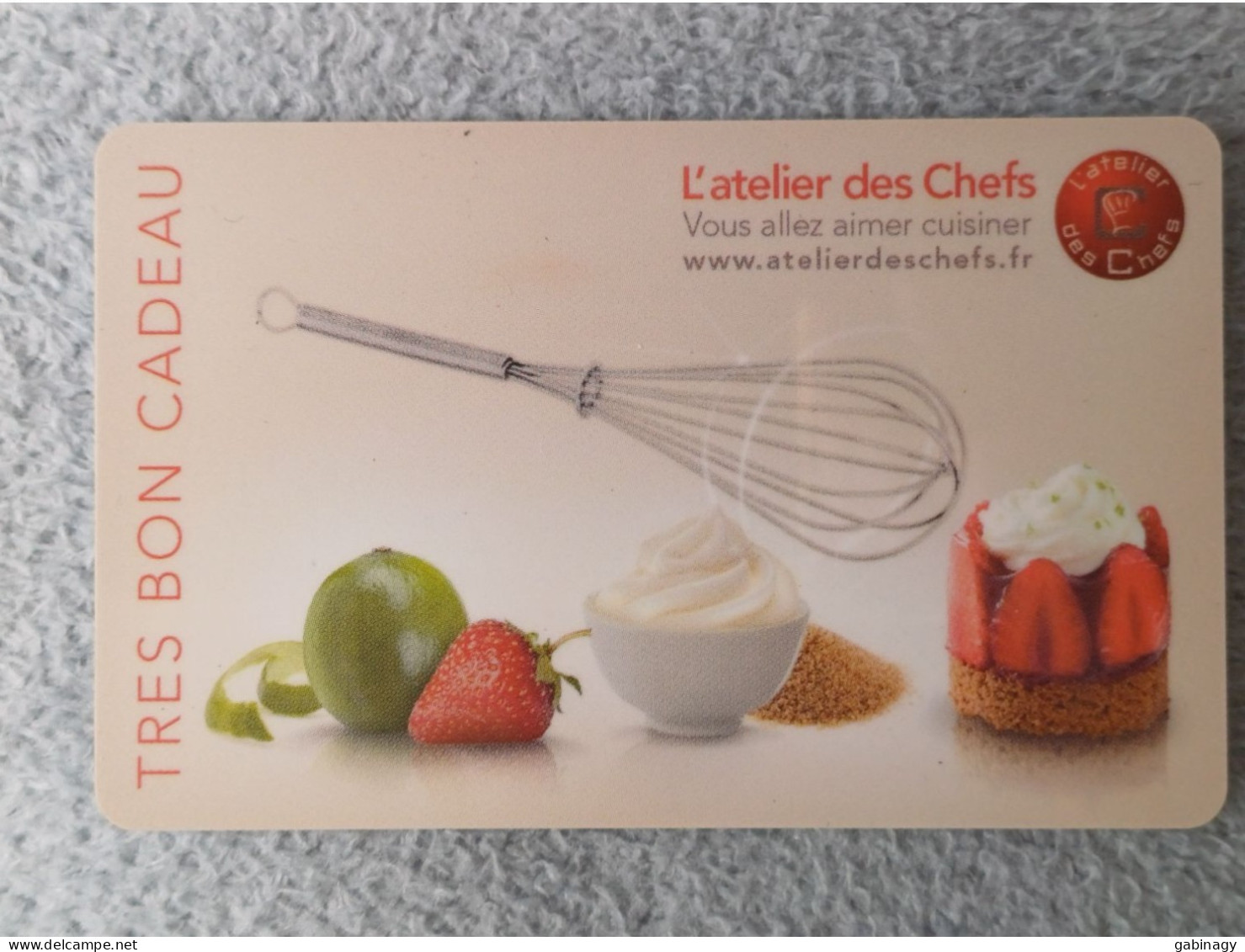 GIFT CARD - FRANCE - L'ATELIER DES CHEFS 01 - CAKE - Gift Cards