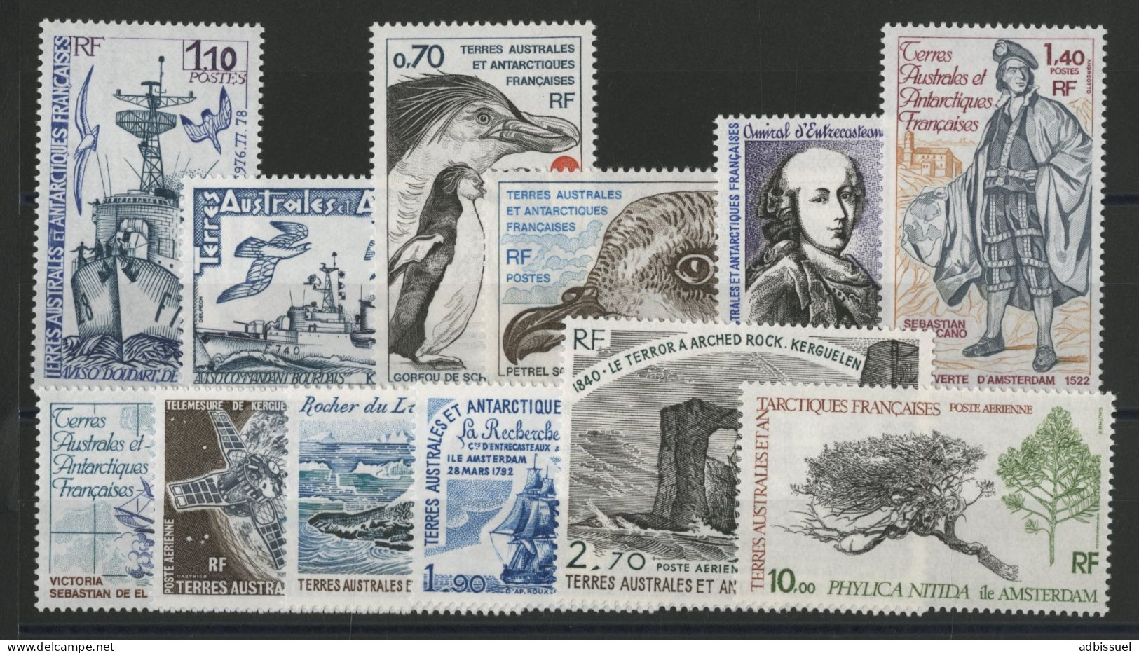 TAAF Année Complète 1979 Cote 28,50 € N° 79 à 85 + PA 56 à 60 Neufs Sans Charnière ** (MNH) Qualité TB - Komplette Jahrgänge