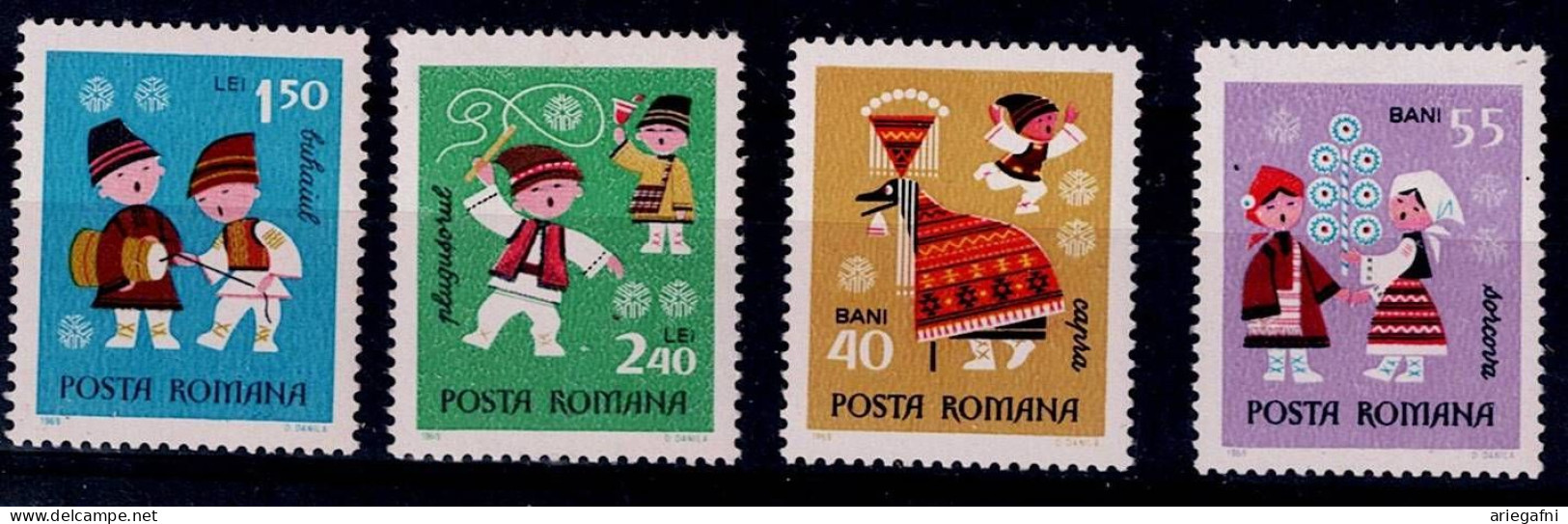 ROMANIA 1969 NEW YEAR MI No 2810-13 MNH VF!! - Neufs