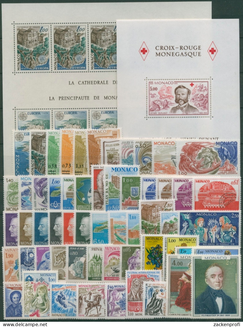 Monaco Kompletter Jahrgang 1978 Postfrisch (SG30581) - Annate Complete