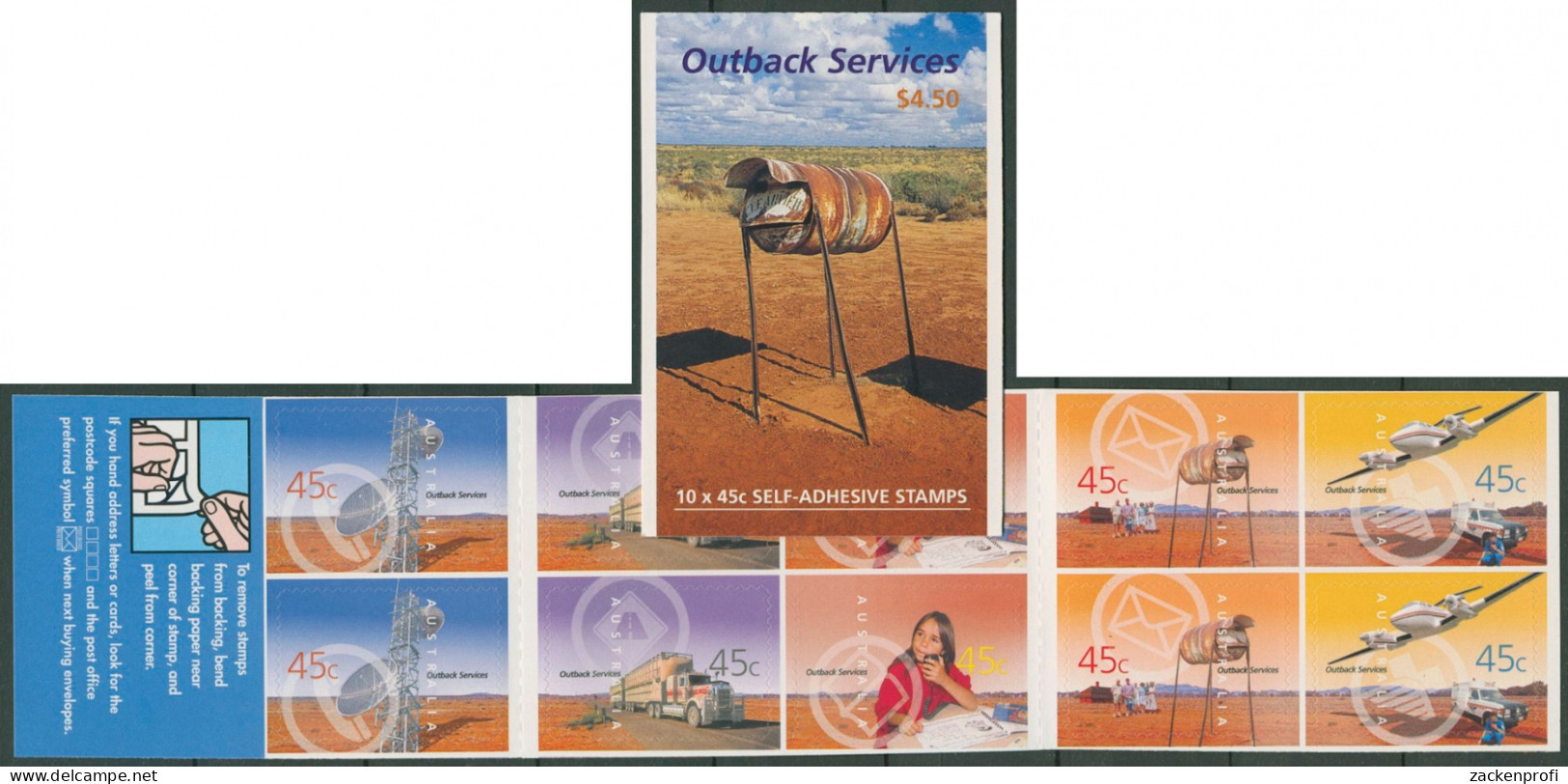 Australien 2001 Infrastruktur Im Outback MH 139 Postfrisch (C29585) - Carnets