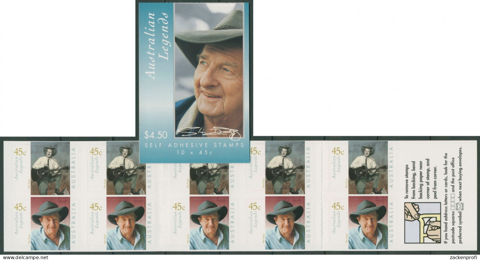 Australien 2001 Slim Dusty Australian Legend MH 137 Postfrisch (C29577) - Carnets