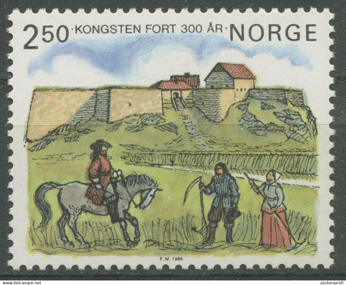 Norwegen 1985 Fort Kongsten 923 Postfrisch - Ungebraucht