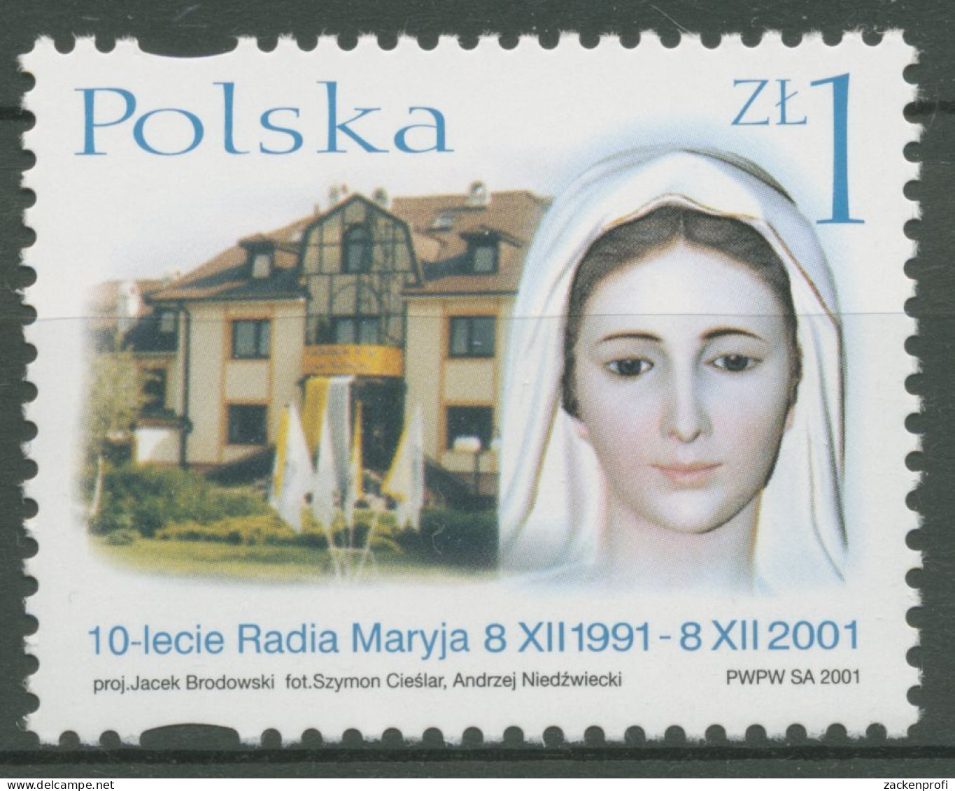 Polen 2001 Rundfunksender Radio Maryja 3948 Postfrisch - Unused Stamps