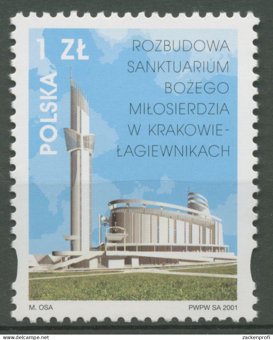 Polen 2001 Bauwerke Gotteshaus Krakow 3908 Postfrisch - Unused Stamps