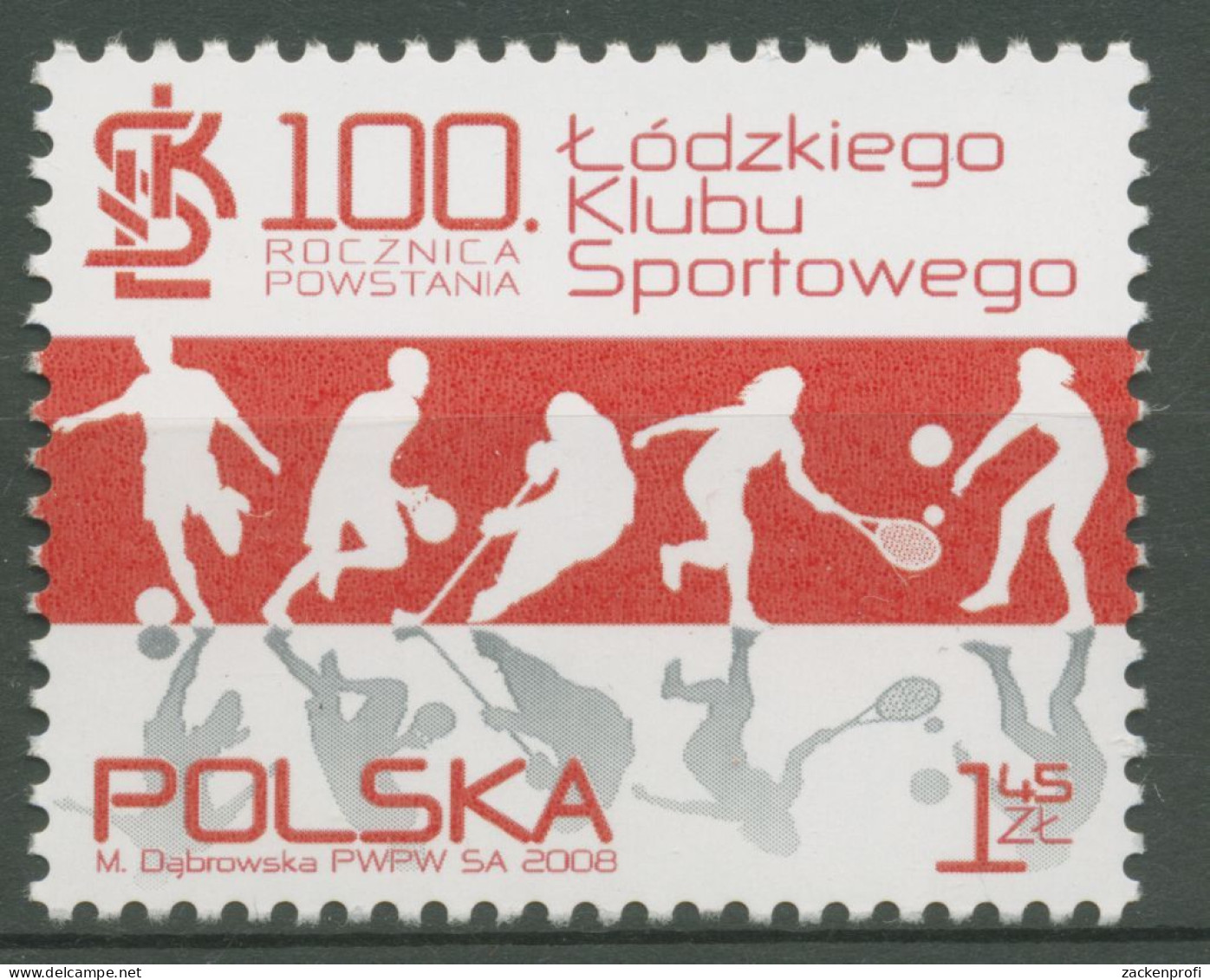 Polen 2008 Sportclub Lodz 4387 Postfrisch - Unused Stamps