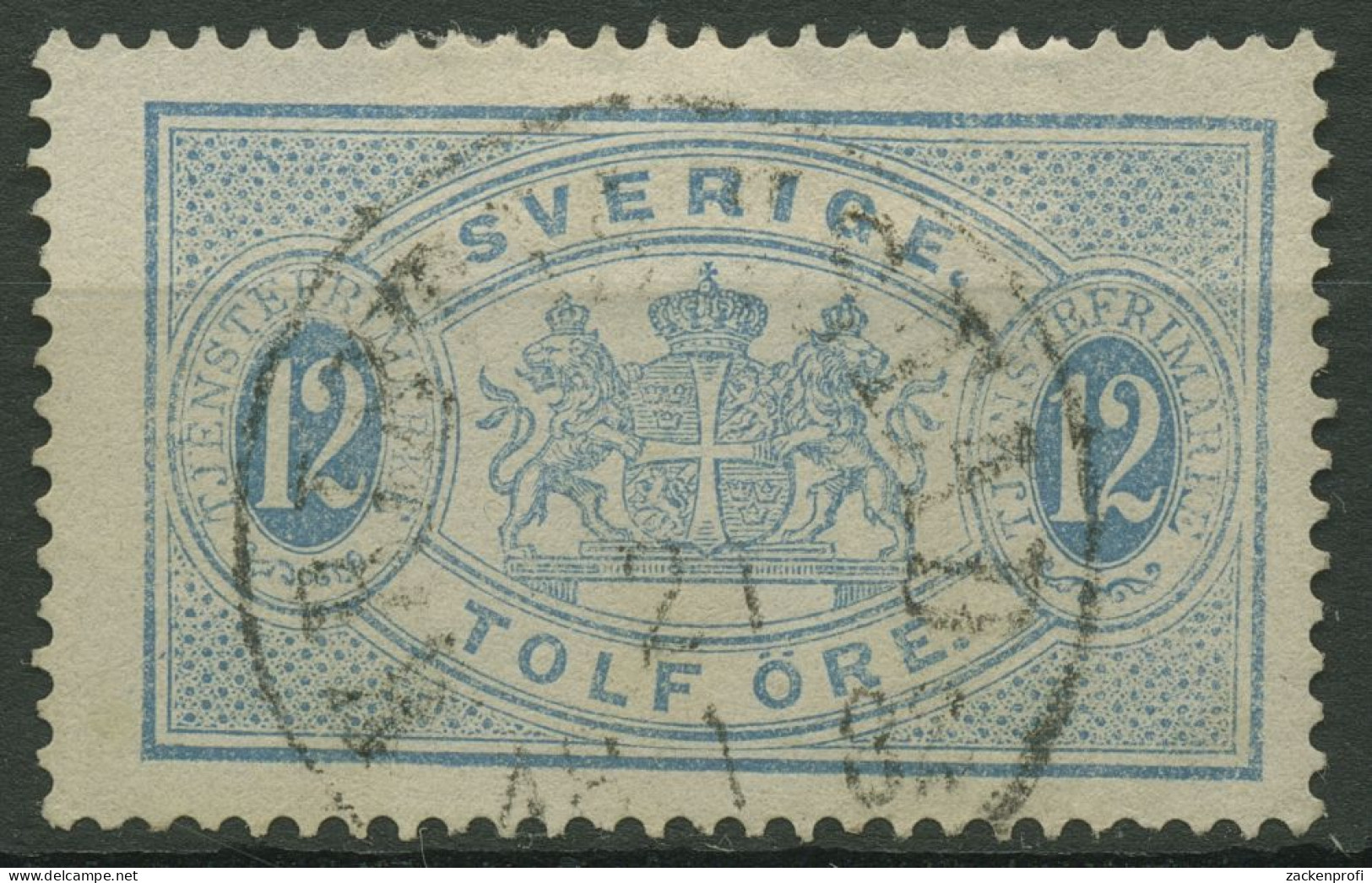 Schweden 1881 Dienstmarken Wappen D 6 B A Gestempelt - Service