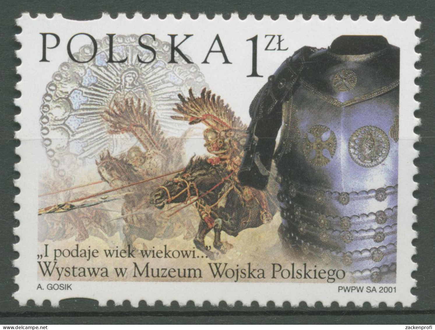 Polen 2001 Streikräfte Husaren-Brustpanzer 3919 Postfrisch - Unused Stamps