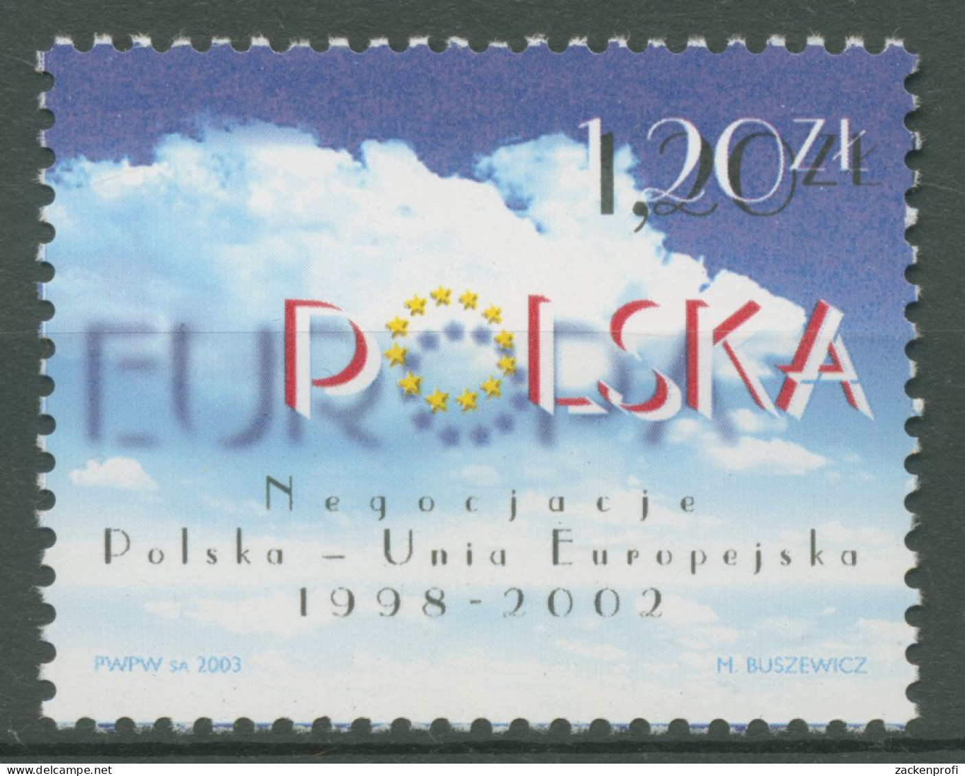 Polen 2003 Aufnahme In Die Europäische Union UN Verhandlungen 4016 Postfrisch - Unused Stamps