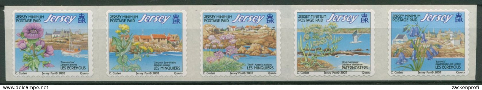 Jersey 2003 Pflanzen Blumen 1094/98 I 5er-Streifen Postfrisch (C63044) - Jersey