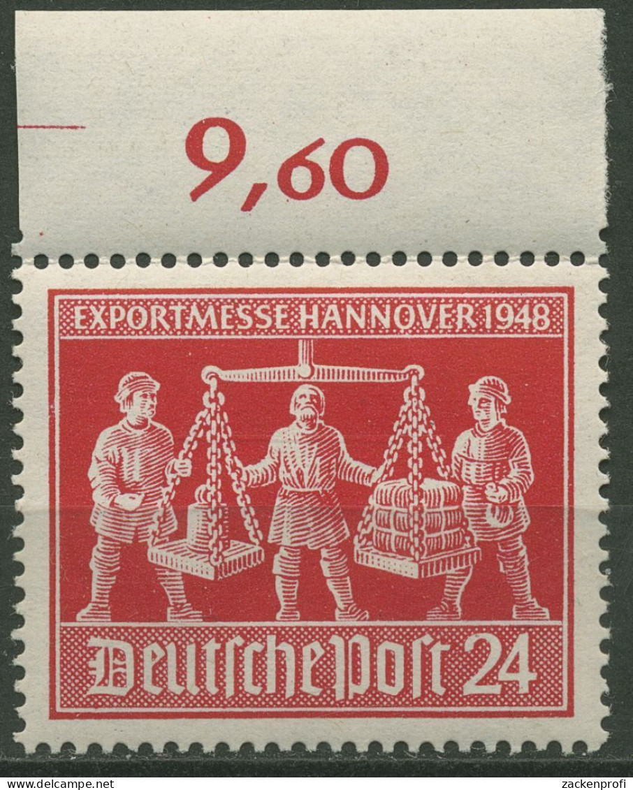 Alliierte Besetzung 1948 Exportmesse Hannover Mit Oberrand 969 B OR Postfrisch - Neufs