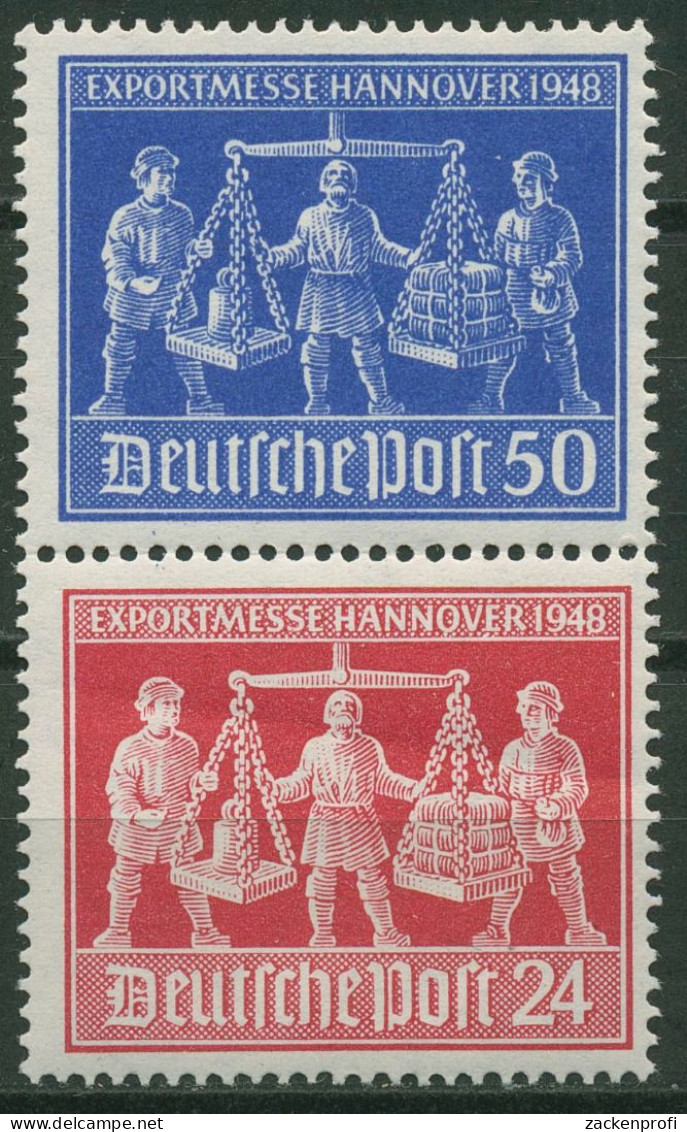 Alliierte Besetzung 1948 Messe Zusammendruck S Zd 3 Postfrisch - Mint