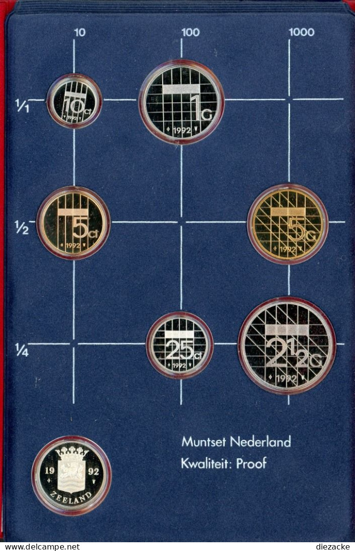 Niederlande 1992 KMS/ Kursmünzensatz Im Folder PP (MZ1237 - Altri & Non Classificati