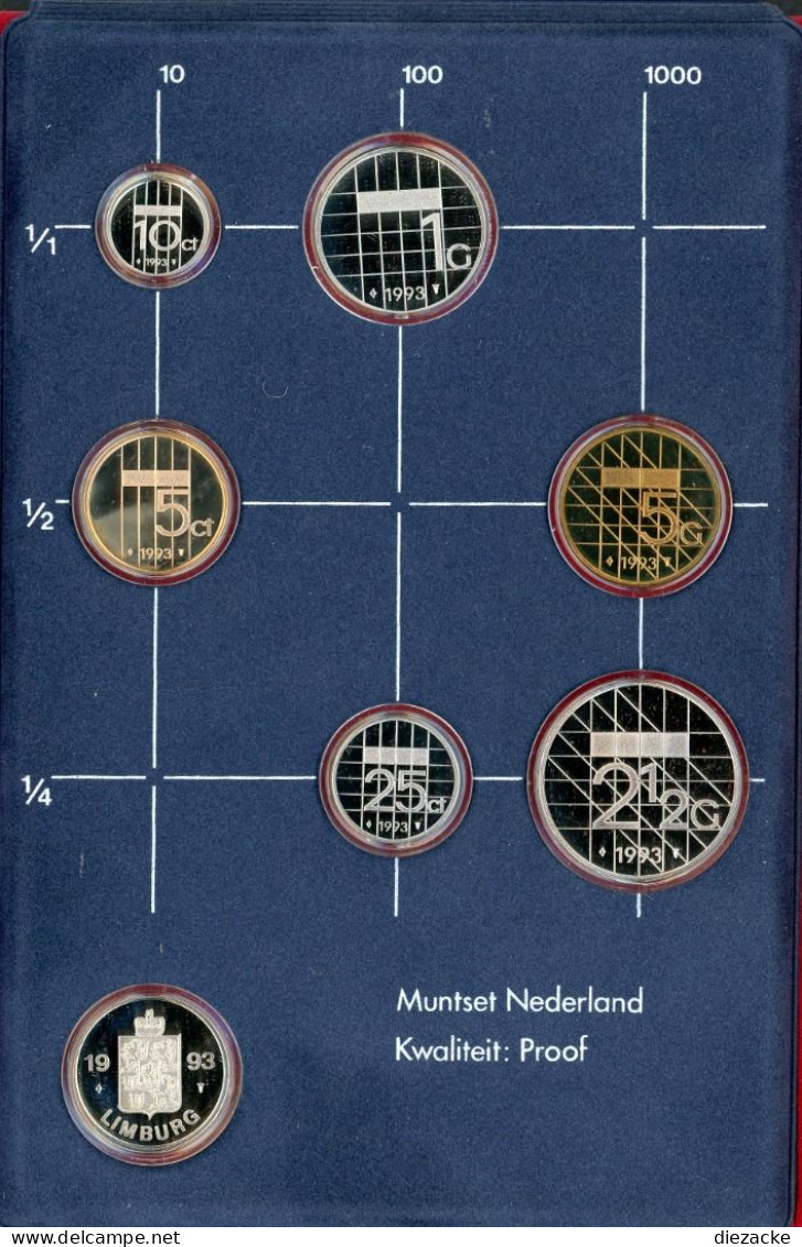 Niederlande 1993 KMS/ Kursmünzensatz Im Folder PP (MZ1238 - Sonstige & Ohne Zuordnung