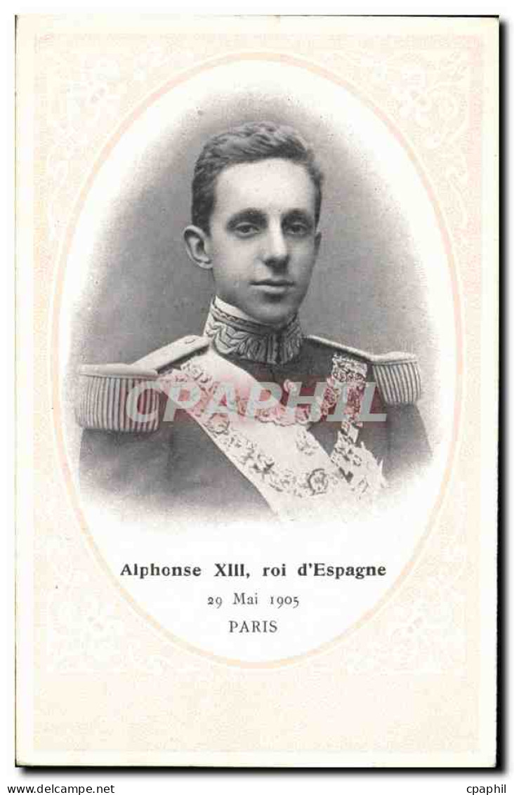CPA Alphonse XIII Roi D Espagne 29 Mai 1905 Paris  - Königshäuser
