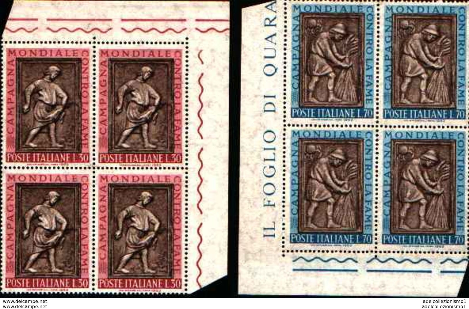 74183) ITALIA LOTTO QUARTINE ANNO 1963 MNH** VEDI FOTO - 1961-70: Neufs