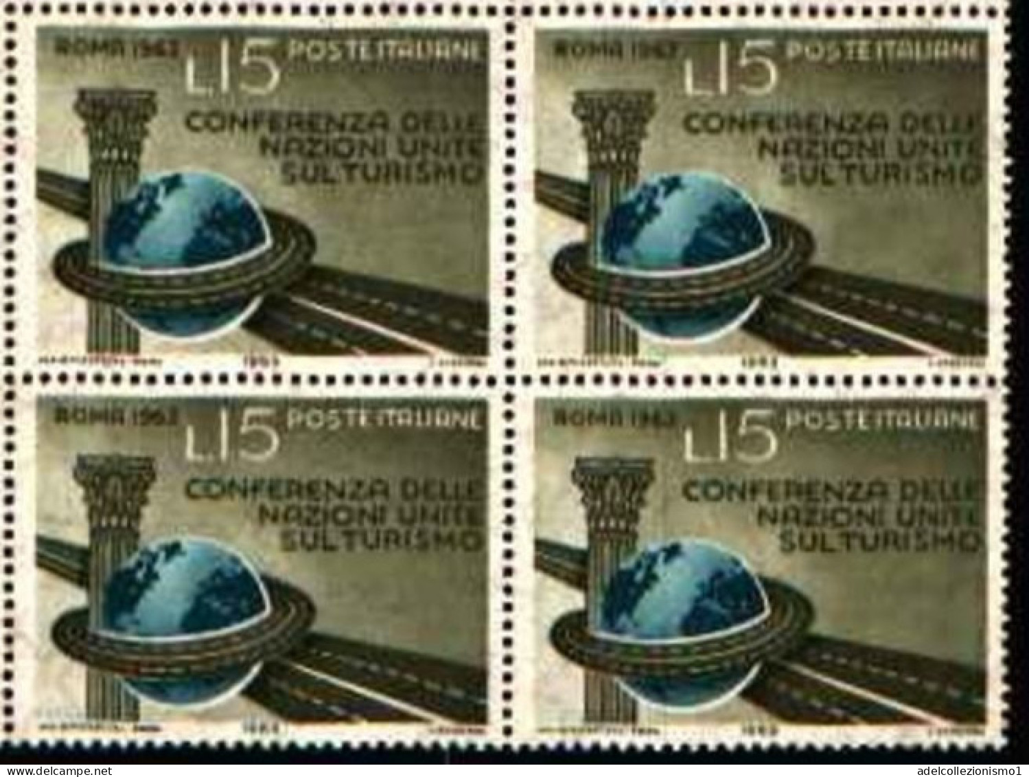 74183) ITALIA LOTTO QUARTINE ANNO 1963 MNH** VEDI FOTO