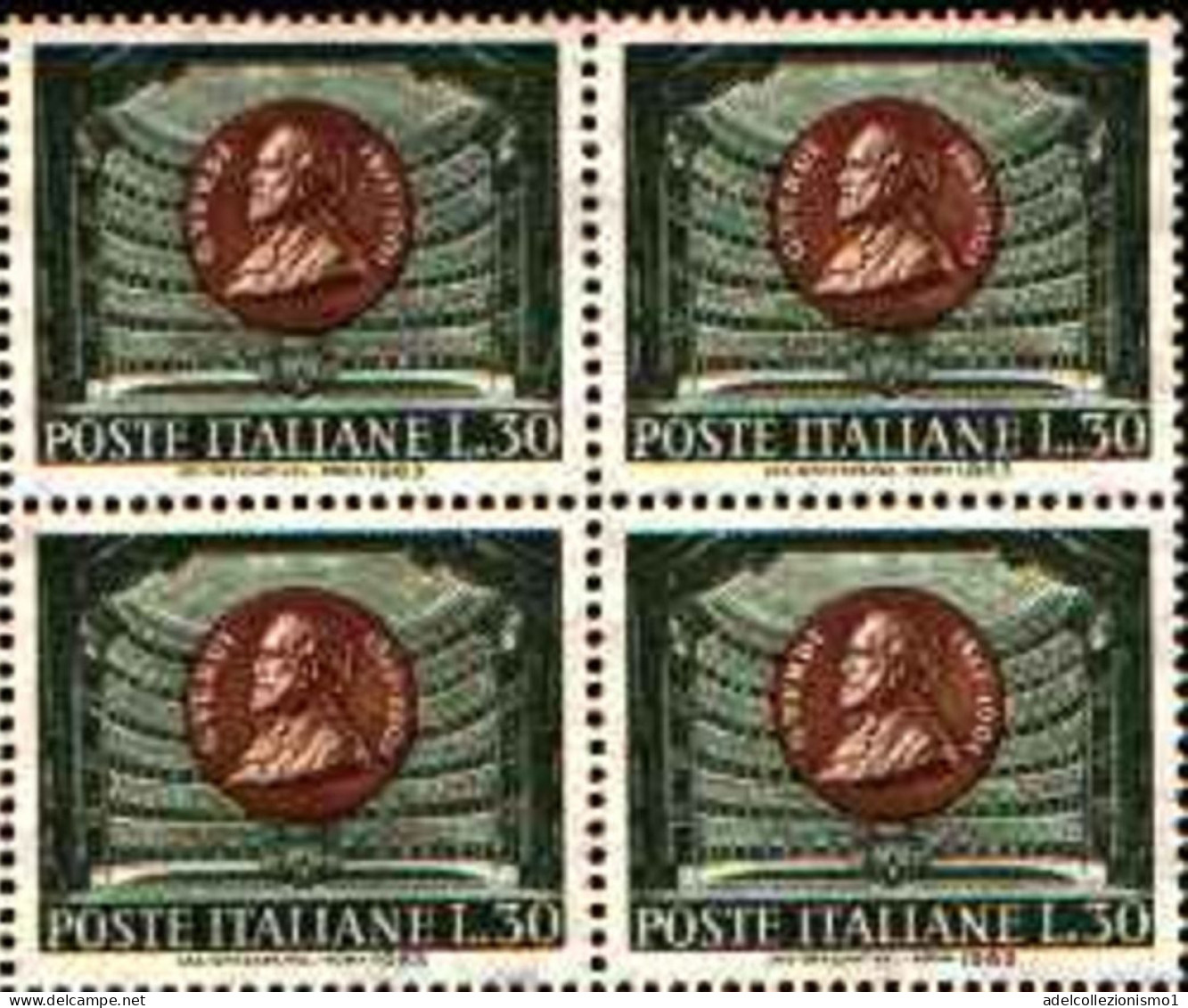 74183) ITALIA LOTTO QUARTINE ANNO 1963 MNH** VEDI FOTO