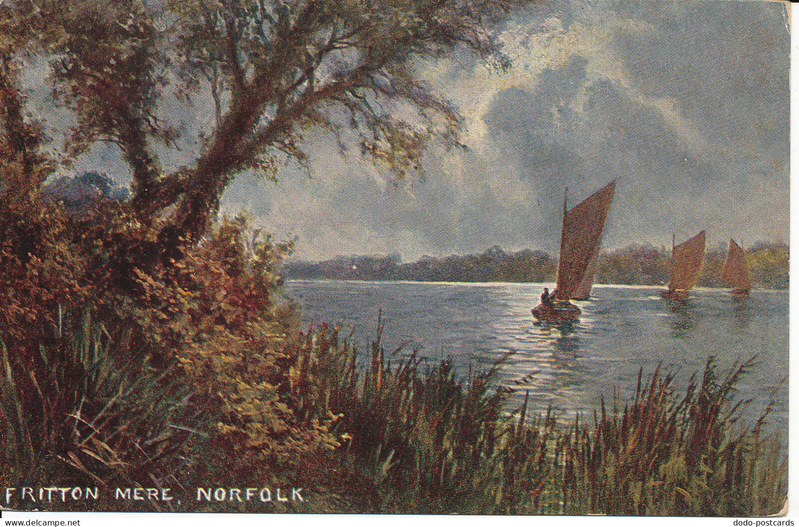 PC02689 Fritton Mere. Norfolk. S. Hildesheimer And Co. Norfolk Broads Series 536 - Monde
