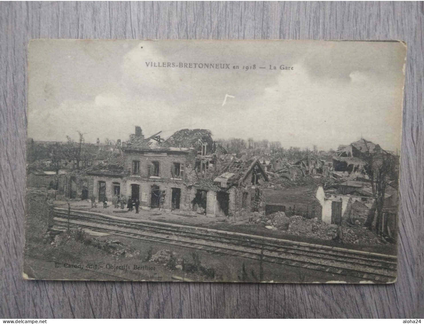 80 VILLERS BRETONNEUX EN 1918 LA GARE - 10807 - Villers Bretonneux