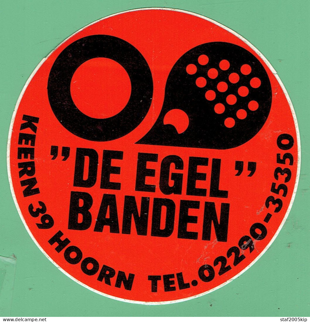 Sticker - DE EGEL BANDEN - KEERN 39 HOORN - Autocollants