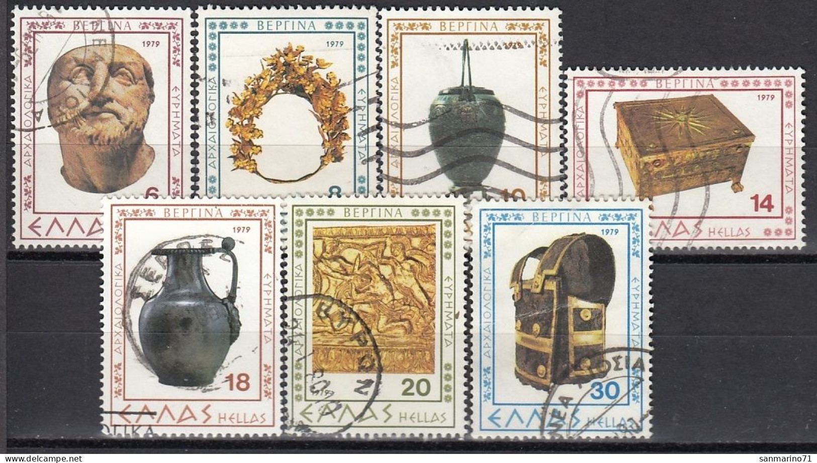 GREECE 1365-1371,used,falc Hinged - Used Stamps