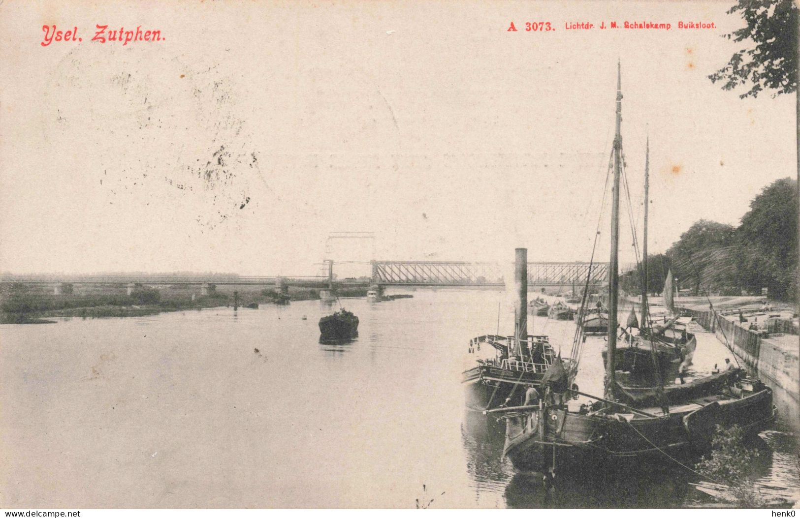 Zutphen IJssel Schepen Spoorbrug M7087 - Zutphen