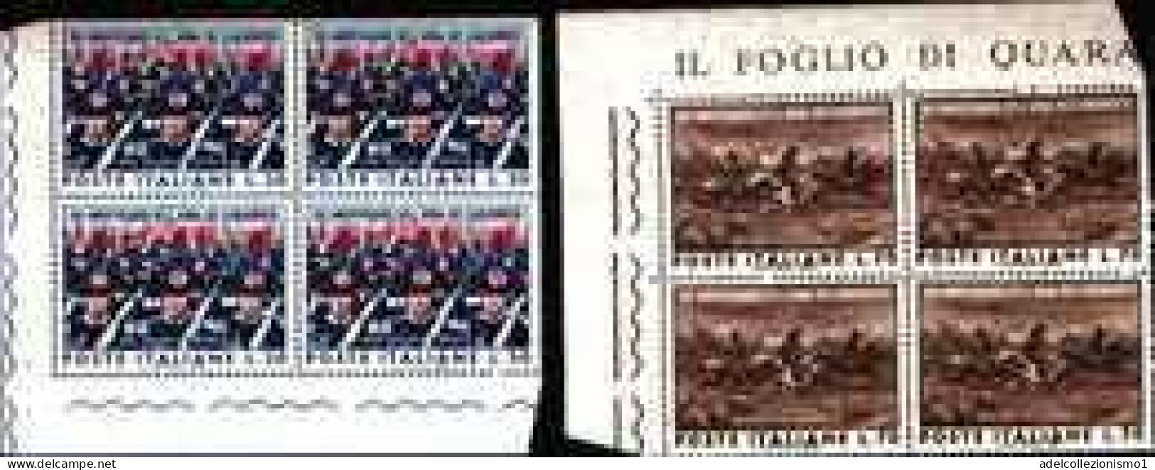 74174) ITALIA LOTTO QUARTINE ANNO 1964 MNH** VEDI FOTO