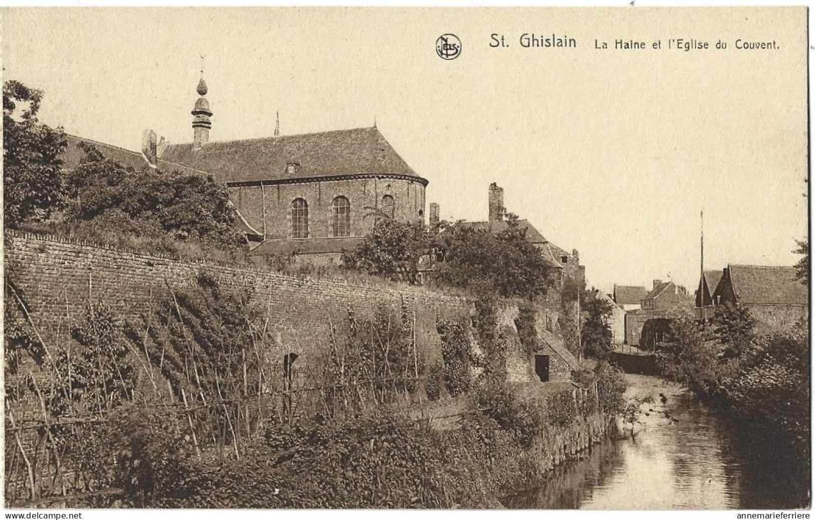 St.Ghislain. La Haine Et L'Eglise Du Couvent - Saint-Ghislain