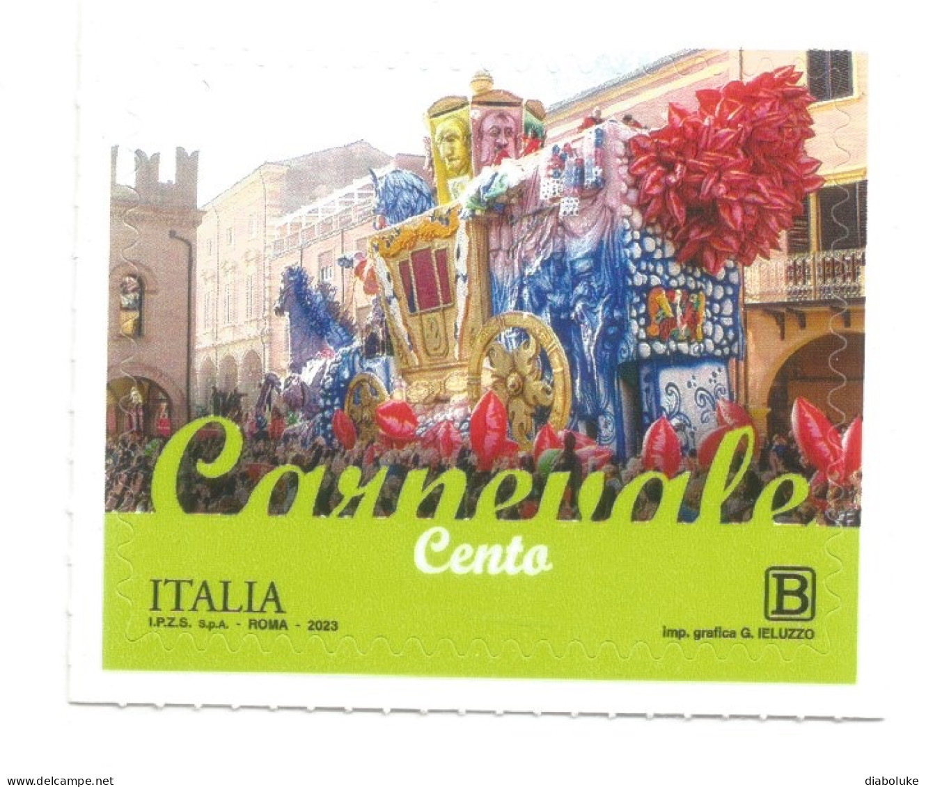 (REPUBBLICA ITALIANA) 2023, CARNEVALE CENTO - Francobollo Nuovo MNH* - 2021-...: Nieuw/plakker