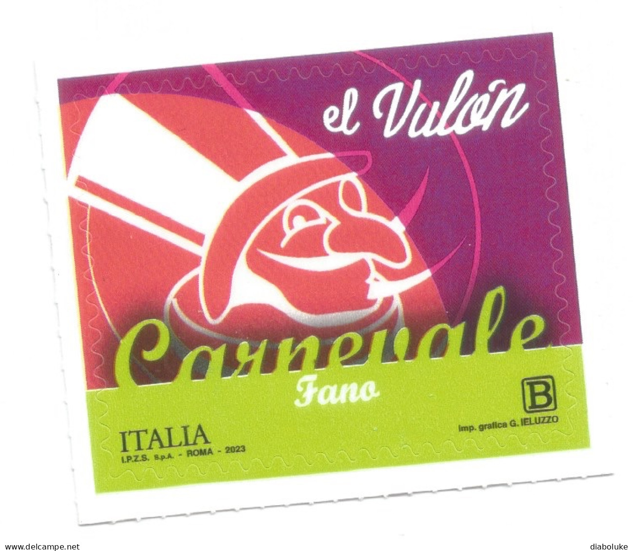 (REPUBBLICA ITALIANA) 2023, CARNEVALE FANO - Francobollo Nuovo MNH* - 2021-...:  Nuovi