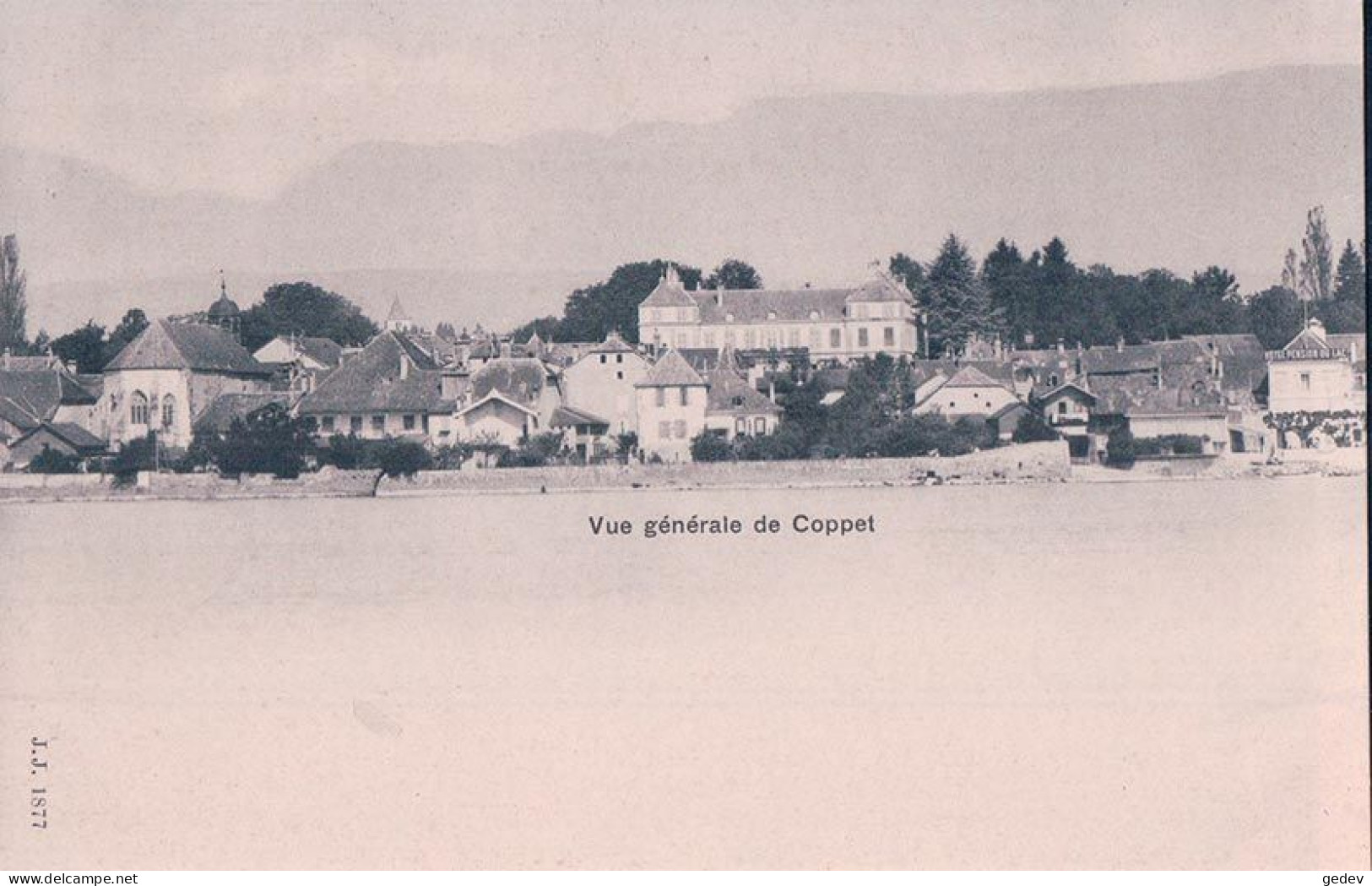 Coppet VD Vu Du Lac (1877) - Coppet