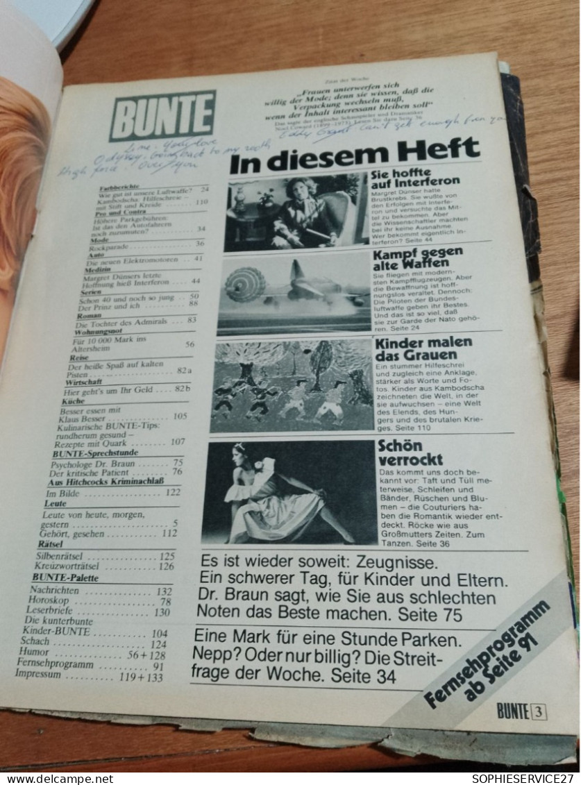 154 //  BUNTE 1980 / EINE EHE OHNE GLUCK / PRINZESSIN CAROLINE - Sonstige & Ohne Zuordnung