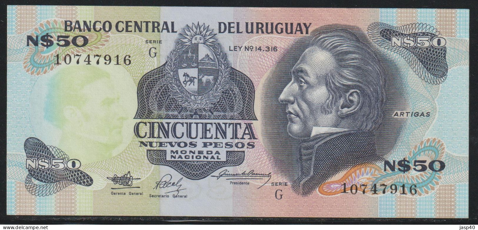 URUGUAI - 50 PESOS - Uruguay