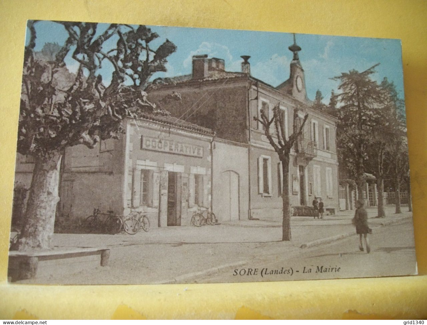 40 2989 CPA - 40 SORE - LA MAIRIE - ANIMATION - Sore