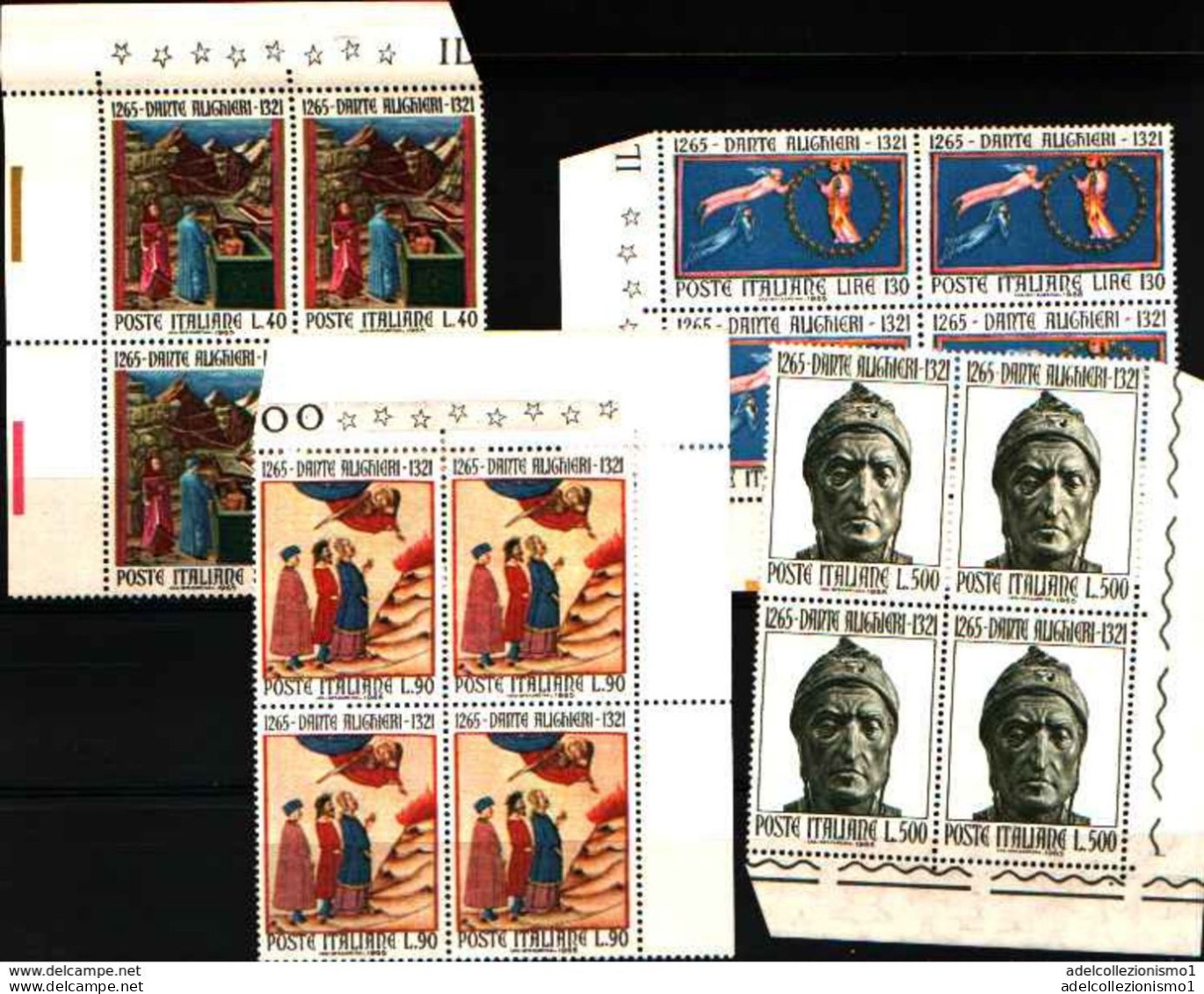 74184) ITALIA LOTTO QUARTINE ANNO 1965 MNH** VEDI FOTO