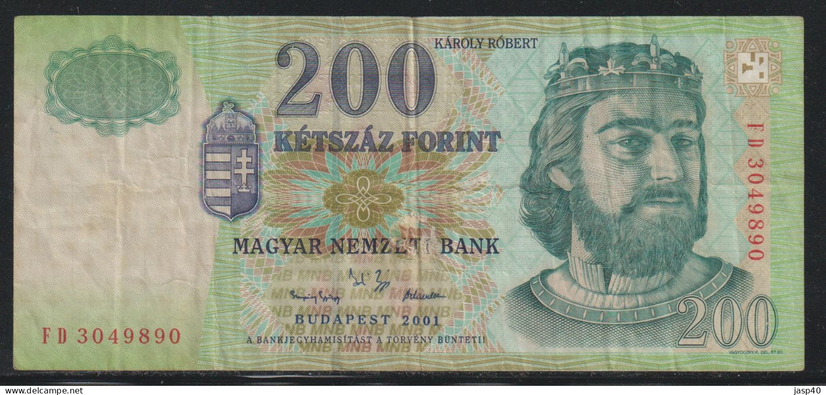 HUNGRIA - 200 FORINT DE 2001 - Hongarije