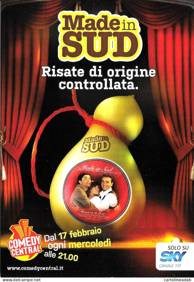 [MD9175] CPM - MADE IN SUD RISATE DI ORIGINE CONTROLLATA - SKY - PROMOCARD 9198 - PERFETTA - Non Viaggiata - Cabaret