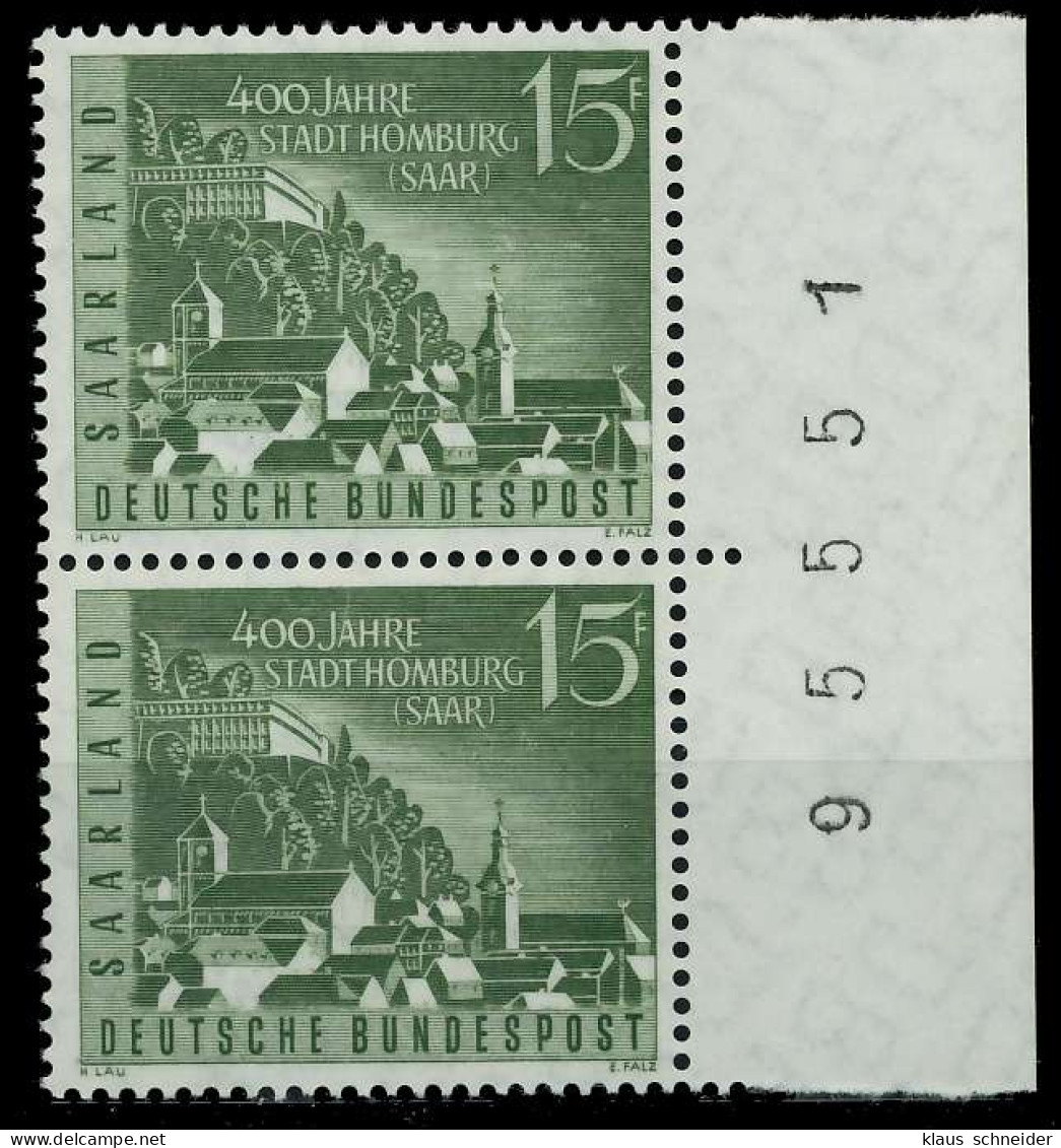 SAAR OPD 1958 Nr 436 Postfrisch SENKR PAAR X79C77E - Unused Stamps