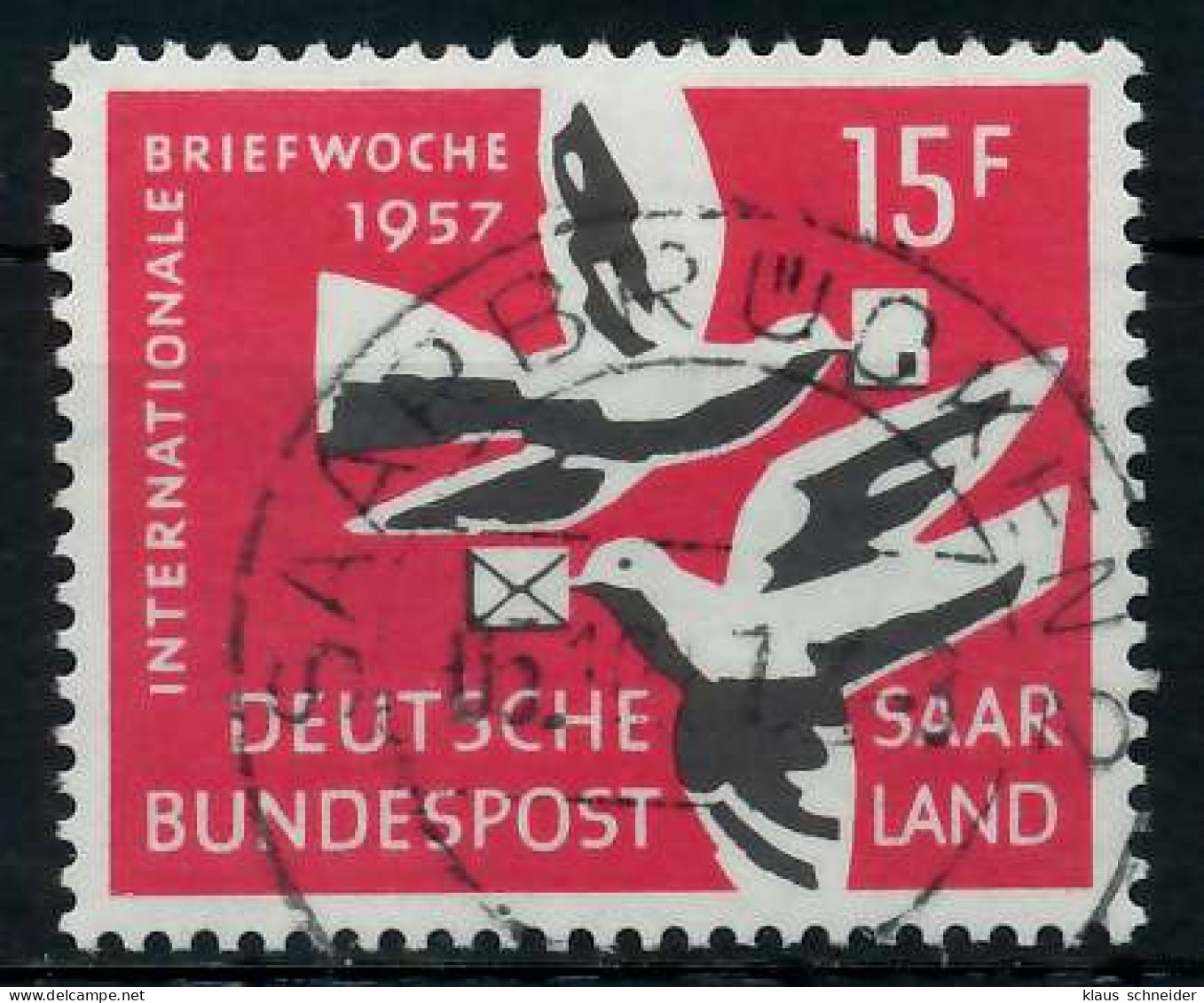 SAAR OPD 1957 Nr 408 Zentrisch Gestempelt X79C8B2 - Used Stamps