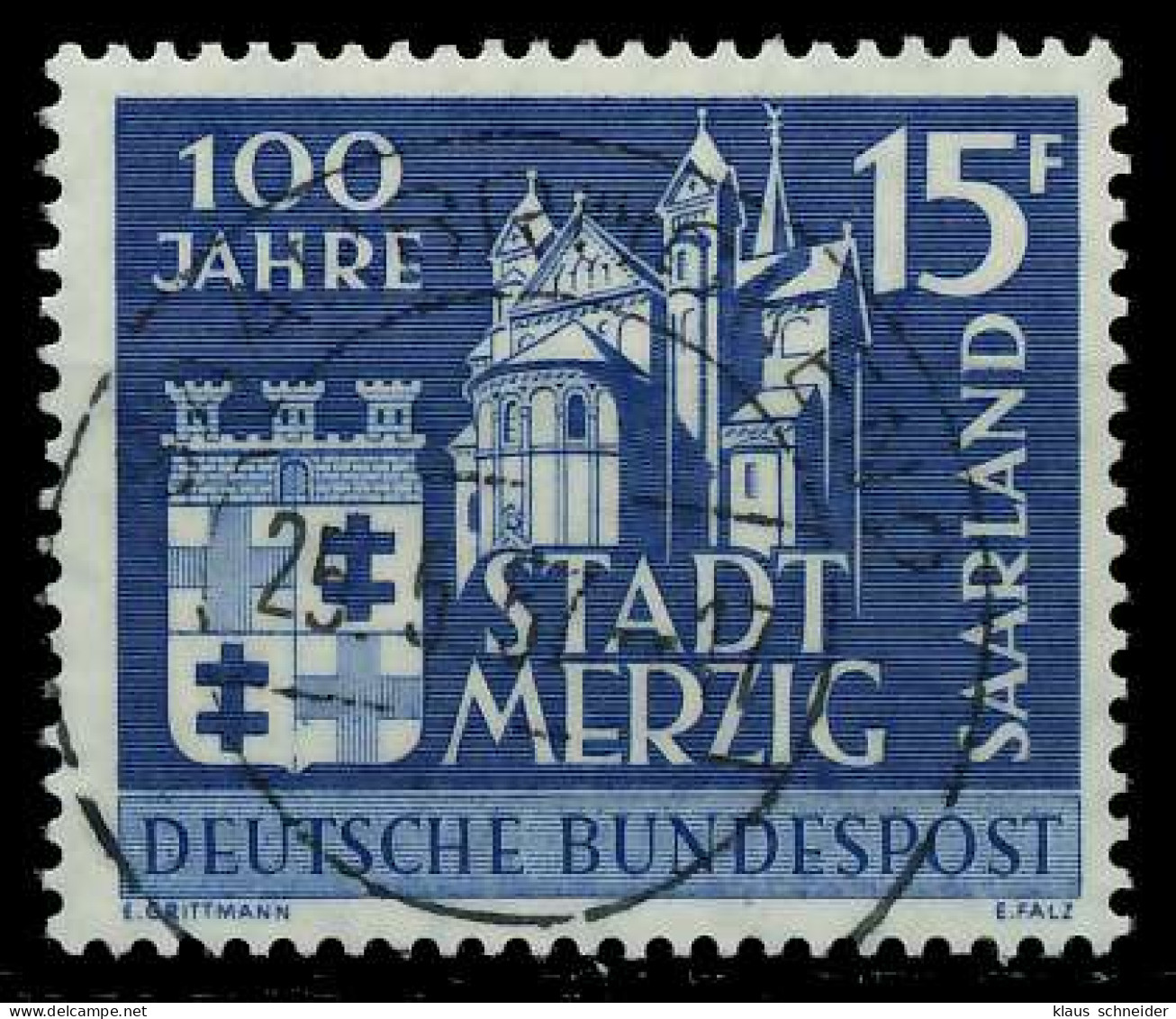 SAAR OPD 1957 Nr 401 Zentrisch Gestempelt X79C9DA - Used Stamps