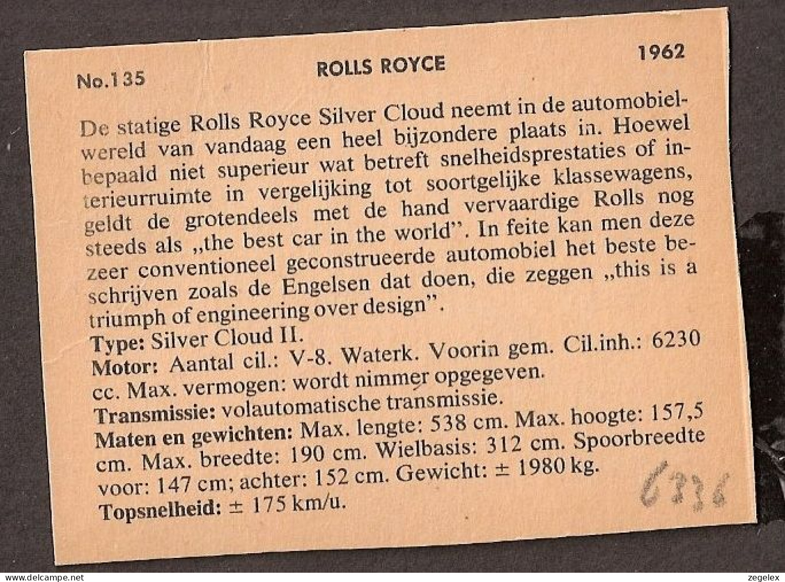 Rolls Royce Silver Cloud 1962 - Automobile, Voiture, Oldtimer, Car. Voir Description, See  The Description. - Autos