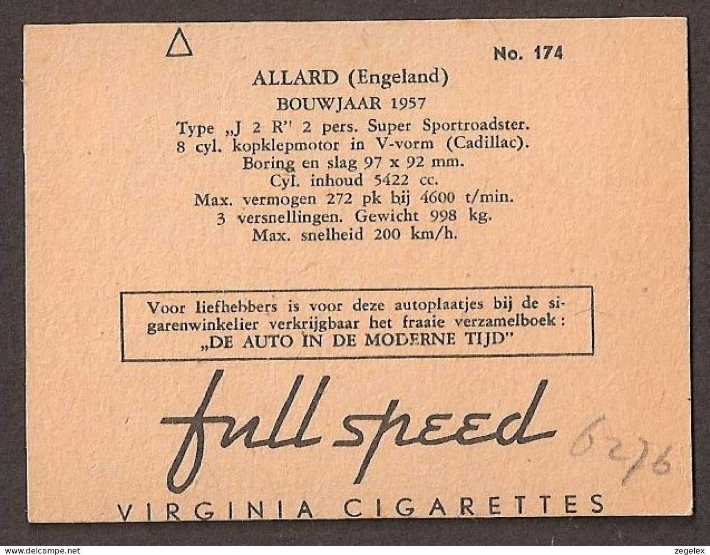 Allard J2 R - 1957 (England) -  - Automobile, Voiture, Oldtimer, Car. Voir Description, See  Description. - Autos
